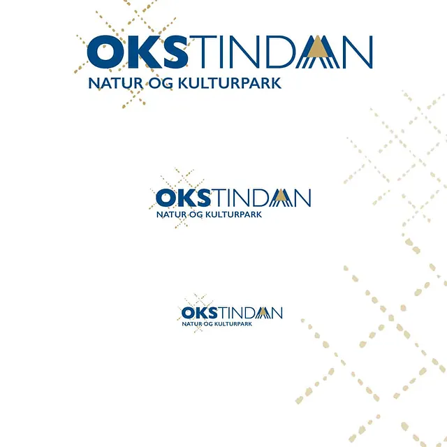 Logoen til Okstindan Natur og Kulturpark